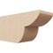 Ekena Millwork 6in. W x 8in. H x 16in. L Crestline Woodgrain TimberThane Rafter Tail, Primed Tan RFTUR06X08X16CRERCPR - alternate 1